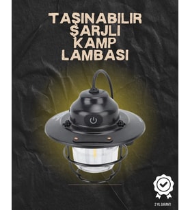 Kamp Ve Bahçe İçin Retro Led Fener – Sıcak Işık, Uzun Ömürlü Batarya