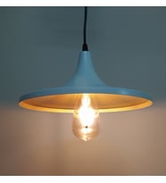 MYLİGHTS  RETRO RUSTİK BEYAZ  İÇİ SARI METAL SARKIT AVİZE