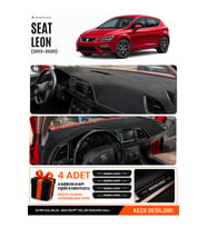 e-biz SEAT LEON (2013-2020) Uyumlu Torpido Koruma, Torpido Örtüsü, Torpido Kılıfı - Siyah - SE006