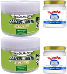 Çörek Otu 2X150 ml +Snow Kitten 2X50 ml Menthol Balm