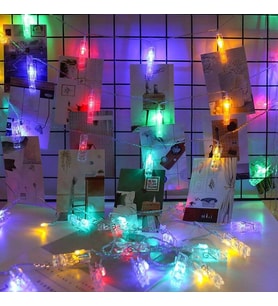 2.8M Solar 20 Led Ampül Fotoğraf Klip Doğum Günü Düğün Festival Yeni Yıl Dekoras (Çok Renkli)