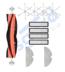 Dreame D9,D9 Max,L10 Pro,D9 Pro Uyumlu 1 Ana Fırça 4 Yan Fırça 4 Filtre 2 Mop PKT-iasgf0000145