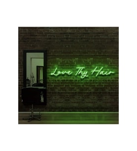 Love Thy Hair Yazılı Neon Tabela