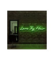 Love Thy Hair Yazılı Neon Tabela