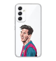 Samsung Galaxy A54 Uyumlu Lionel Messi Tasarımlı Şeffaf Telefon Kılıfı