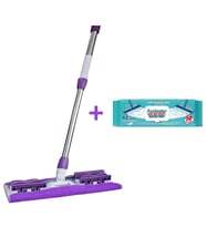Dmr Mandallı Sihirli Mop Takımı + Freshmaker 50'li Mop Uyumlu Yer Temizlik Havlusu - Set