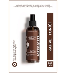 Doğal Kahve Toniği Saç (dökülme karşıtı, onarıcı) ve Cilt Bakımı (ton eşitleme, antioksidan) 200 ml