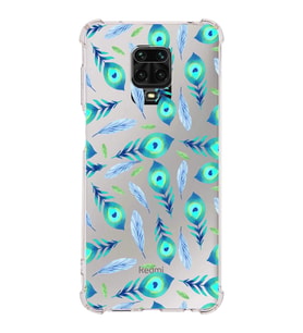 PrintiFy Xiaomi Redmi Note 9s Uyumlu Nazar Boncuğu 3 Baskılı Şeffaf Köşe Korumalı Antişok Kılıf