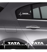 Tata Manza İçin Uyumlu Aksesuar Oto Ritim Sticker 2 Adet 20*9 Cm