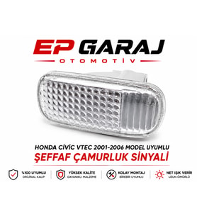 HONDA CİVİC VTEC 2001-2006 MODEL UYUMLU ÇAMURLUK SİNYALİ SAĞ SOL ÇİFT