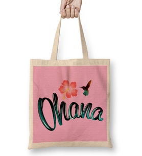 Ohana Stitch Bez Çanta Uzun Saplı