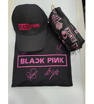 BLACKPİNK UNİSEX T-SHİRT ŞAPKA KALEMLİK KOMBİN