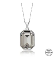 Swarovski Crystal Taşlı Damla Gümüş Kadın Kolye