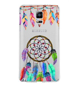 PrintiFy Samsung Galaxy Note 4 ile Uyumlu 1mm Slim Fit Nazar Boncuğu 6 Baskılı Şeffaf  Kılıf