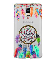 PrintiFy Samsung Galaxy Note 4 ile Uyumlu 1mm Slim Fit Nazar Boncuğu 6 Baskılı Şeffaf  Kılıf