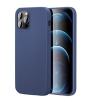 Apple iPhone 15 Pro Max 6.7'' İnce Mat Silikon Kılıf Lacivert