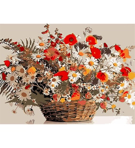  Sayılarla Boyama Seti(50x65) cm Tuval Şasesine Gerili)