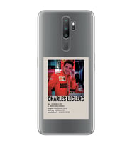 Oppo A5 2020 / A9 2020 Uyumlu Charles Leclerc Desenli Şeffaf Telefon Kılıfı