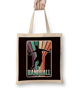 Handball Player Handballer Ball Sports Team Court Game Coach Bez Çanta Uzun Saplı