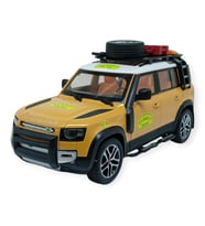 Model Araçlar - Metal Sesli Off-Road Araba 22 cm - Sarı