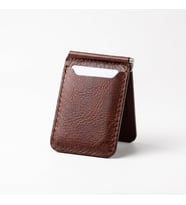 El Yapımı %100 Hakiki Deri Para Klipsli Minimalist Kartlık Cüzdan Kişiselleştirilebilir İsme Özel