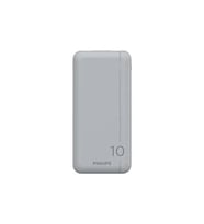 PHILIPS DLP1810CV 10.000 mAh 2xUSB-A 2.1A, USB-C Çıkış Taşınabilir Şarj Cihazı Gri