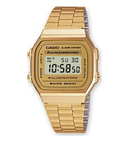 Casio A168WG-9WDF Retro Quartz Çelik Altın Rengi