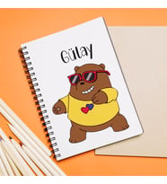 We Bears Kafadar Ayılar Tasarımlı Kişiye Özel Defter