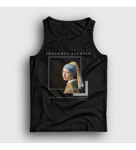 Presmono Unisex Siyah Girl With A Pearl Earring Johannes Vermeer Atlet 553603tt