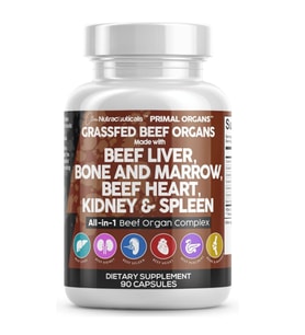 Clean Nutraceuticals Grass Fed Beef Liver Complex 90 Capsules.Abd Menşei (Renksiz)