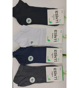 ESİNTİ ERKEK BAMBU PATİK ÇORAP 6 ADET (Karışık)
