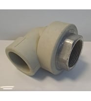 PPRC DİŞİ DİRSEK  Ø40x1" 1/4" ALTIKÖŞE ( EGE YILDIZ ) GRİ