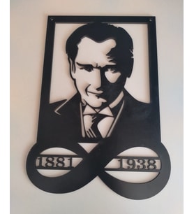 Atatürk  ve Sonsuzluk Temalı Duvar  Süsü