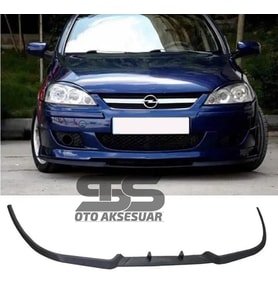 Opel Corsa C Cupra R Uyumlu Ön Lip Mat Siyah Ön Tampon Lip