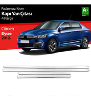 Citroen Elyesee Uyumlu Krom Kapı Yan Çıtası 4 Parça 2012 Üzeri