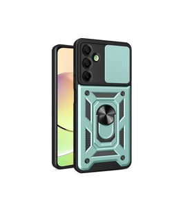 Galaxy A16 5G Kılıf Pars Lens Yüzüklü Silikon - Yeşil