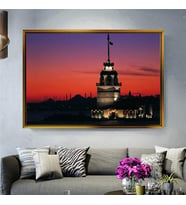 Altın Çerçeveli dekoratif tablo a73 (Gold)