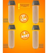 Ahşap Bohem Ayak 17 cm ( 4 ADET )