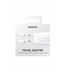 XİAOMİ Mi Note 3 Uyumlu Hızlı Şarj Aleti Samsung 25W Type-C Çıkışlı Samsung Şarj Cihazı (Beyaz)