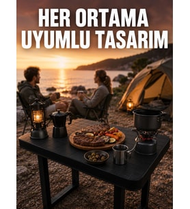 Çok Amaçlı Katlanır Kamp Masası Dayanıklı Piknik Balkon Bahçe Masası