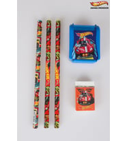 2024 YENİ SEZON LİSANSLI HOT WHEELS 3 ADET KURŞUN KALEM,KALEMTRAŞ VE SİLGİ SETİ