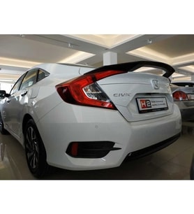Çmk Honda Civic Fc5 V Style Spoiler Piano Black