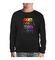 Star Wars - Darth Vader Colors Siyah Çocuk Sweatshirt