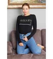Dream Yazı Baskılı Sweat 9130-4 (Pembe)