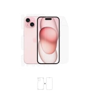 iPhone 15 Full Body 360 Derece Ön Arka Ve Yan Koruyucu Poliüretan Film