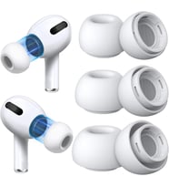 AirPods Pro & AirPods Pro 2. Nesil için 3 Çift Yedek Kulak Uçları, Gürültü Azaltma Delikli Silikon Kulak Ucu Ağrısı Yok, Kaymaz Yumuşak Kulak Uçları Airpods Pro/Pro 2 ile Uyumlu (Boyutlar