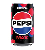 Pepsi Max Cherry No Sugar Cola 330ml 