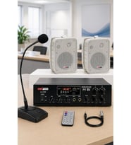 Lastvoice Large Paket-1 Hoparlör ve Anfi Anons Ses Sistemi Seti