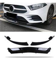 Mercedes W177 Ön Tampon Altı Lip Plastik Kulaklı Parlak Siyah