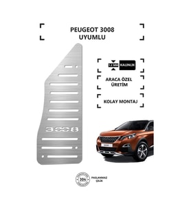 Peugeot 3008 Ayak Dinlendirme Pedalı Krom Ayak Dayama Pedalı